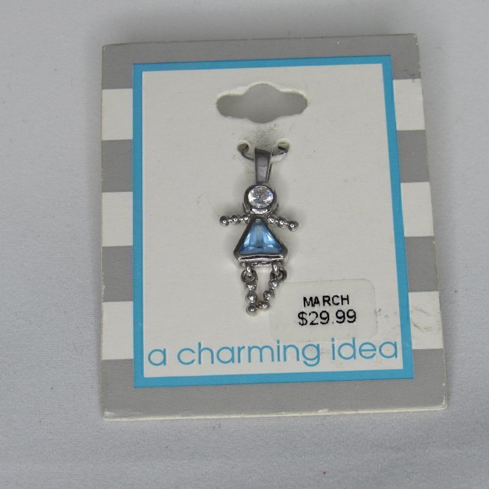 A CHARMING IDEA - MARCH BIRTHSTONE - NWT!